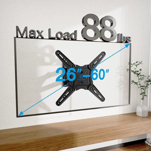 Myfurnideal Full Motion TV Wall Mount for 26-60 inch Flat TV Bracket Wall Mount with Articulating Arms, Hold up to 88 lbs - Walmart.com