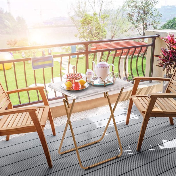 Myfurnideal Folding TV Tray Table Stable Snack Tray Table with No Assembly Required TV Dinner Tray for Bed, Sofa - Walmart.com
