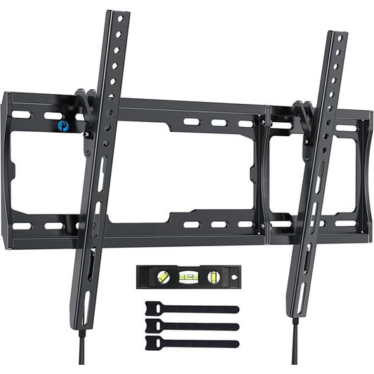 Tilt TV Wall Mount Bracket for Most 26-75 inch Flat Curved TVs, Hold up to 132lbs, Max 600x400mm, Fits 8-24 inch Wood Studs - Walmart.com