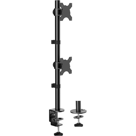 Myfurnideal Vertical Dual Monitor Stand for 13-27'' Monitors with C Clamp Grommet Base, Holds ups to 22lbs - Walmart.com