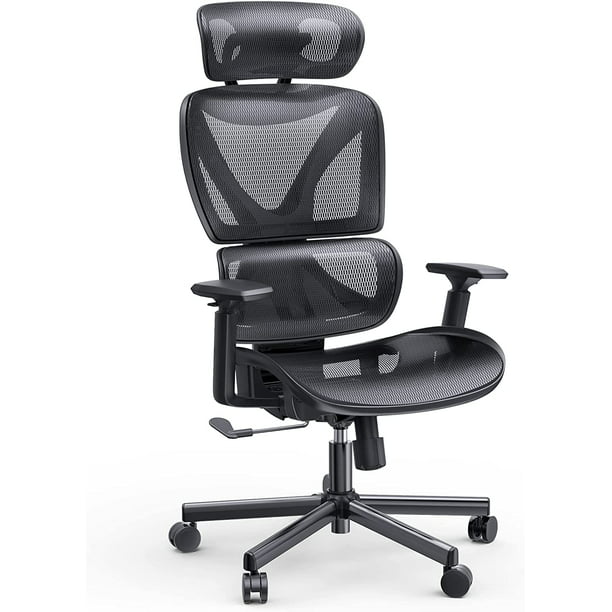 Ergonomic Office Chair High Adjustable Mesh Computer Chair with Lumbar Support, Adjustable Armrest, Backrest and Headrest, Hold up to 300lbs - Walmart.com