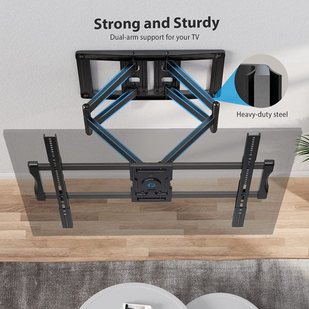 Myfurnideal Full Motion TV Wall Mount for 40-92 Inch TVs TV Mount Bracket with Dual Articulating Arms, Holds up to 132 lbs - Walmart.com
