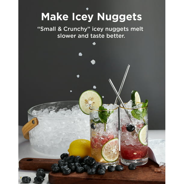 Nugget Ice Maker, 44lbs/24h, 100pcs/10min, Automatic Timer & Self-Cleaning for Home, Kitchen, Office, Bar, Party - Walmart.com