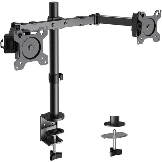 Myfurnideal Dual Monitor Stand for 17-32 inch LCD Screen Adjustable Monitor Mount with Swivel and Tilt, Hold up to 26lbs - Walmart.com