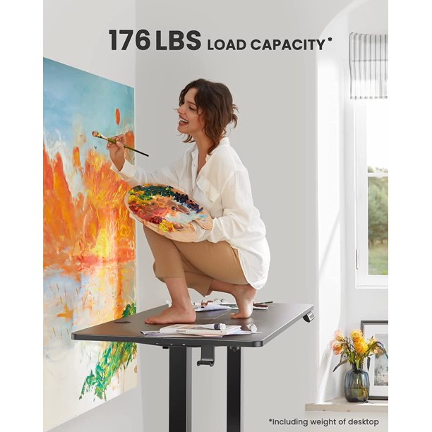 Electric Standing Desk 63x 28 Inches Height Adjustable Sit Stand up Desk Memory Computer Home Office Desk, Black - Walmart.com