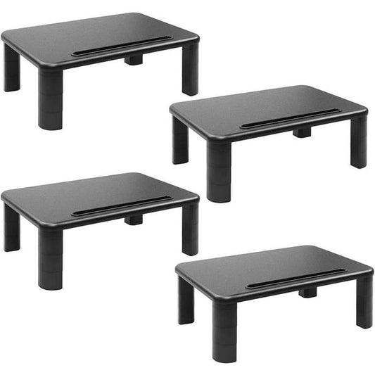 Myfurnideal 4 Packs Monitor Stand Riser with Adjustable Height and Storage Organizer for Computer, Printer, Laptop, Desk - Walmart.com