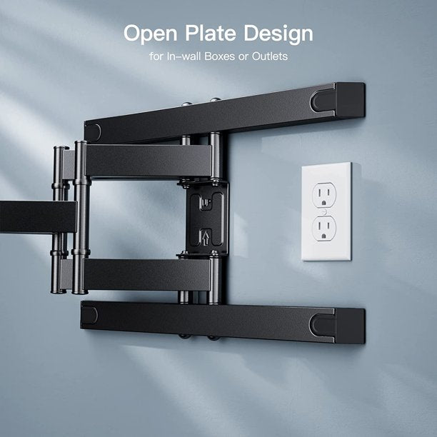 Full Motion TV Wall Mount Bracket for Most 37-80 Inches Flat Curved TVs, Weight Capacity Up to 132lbs, Max 600x400mm - Walmart.com