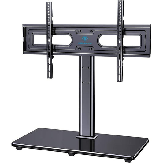 Myfurnideal Swivel Universal TV Stand Mount for 37 - 70 Inch TVs Height Adjustable Table Top TV Base with Tempered Glass Base, Holds up to 99 lbs, Max 600x400mm - Walmart.com