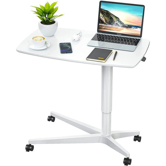 Myfurnideal Mobile Standing Desk Height Adjustable Rolling Desk Laptop Desk Cart Riser for Home, Office, School - Walmart.com