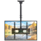 MountFTV Ceiling TV Mount for 26-65 inch TVs,Adjustable Height Full Motion Full Motion TV Mount Bracket, Holds up to 110lbs, Max 400x400mm