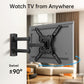MountFTV Full Motion TV Wall Mount Bracket for 26-65 inch TVs, Max 400*400mm, Holds up to 77 lbs, 12"/16" Wood Studs（复制）