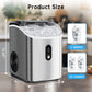 Philergo Nugget Ice Maker Countertop, 35lbs/24H with Self-Cleaning Function Pellet Ice Maker for Home, Kitchen, Office, Stainless Steel