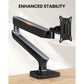 Swivel Ultrawide Curved Monitor Arm - Upgraded Sturdy Desk Mount with USB Hub, Vesa Mount Holds up to 24 lbs