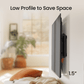 Low Profile Tilting TV Wall Mount Bracket for Most 37-75 inch Flat or Curved TVs, Fits 24”/18”/16” Studs, Max 600x400mm,up to 132 lbs