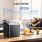 Countertop Ice Makers Machine 6 Mins 9 Bullet Ice, 26 Lbs/24 Hrs, Bullet Ice Maker with Self Cleaning Function, Portable Ice Maker for Home Kitchen Party, Black