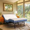 CHITOOMA Adjustable Bed Frame Twin XL with Massage and Wireless Remote Control, Adjustable Bed Base with Bed Nightlight and 2 USB Ports