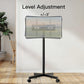 MountFTV Rolling TV Stand for 22-60 inch,Mobile TV Stand Holds up to 90lbs with Height Adjustable,TV Cart with Locking Wheels Max 400x400mm