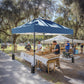 CHITOOMA 10 x 10ft Pop up Canopy Tent, Instant Outdoor Shelter Easy Portable Straight Leg Canopy Tent, Navy Blue