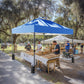 CHITOOMA 10 x 10ft Pop up Canopy Tent, Instant Outdoor Shelter Easy Portable Straight Leg Canopy Tent, Blue