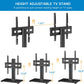 Universal TV Stand Table Top TV Base for 32 to 60 inch LCD LED OLED 4K Flat Screen TVs, Height Adjustable TV Stand Mount with Tempered Glass Base, Max 400x400mm,Holds up to 88lbs