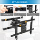 Full Motion TV Wall Mount for 37-80 Inch Flat Curved TVs, up to132 lbs