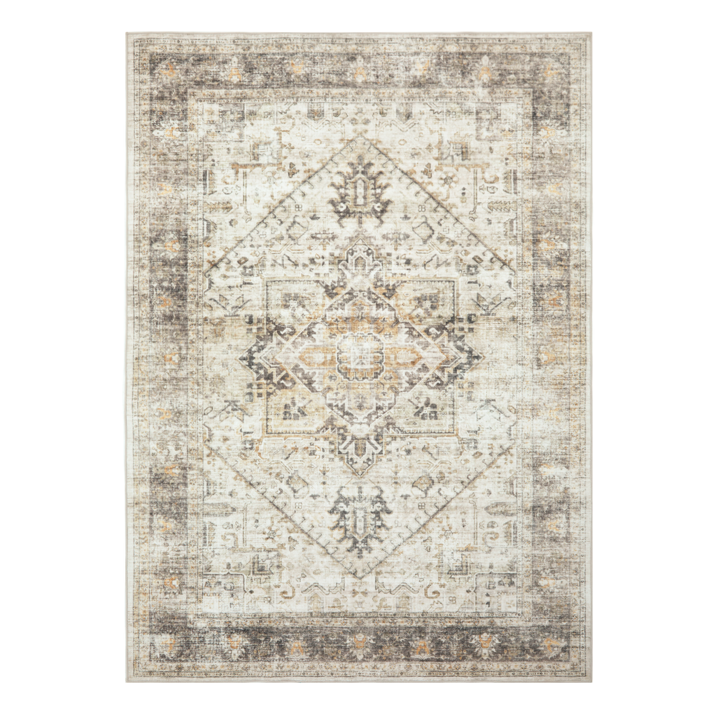 8'x10' Washable Area Rug with Non-Slip Backing for Living Room, Bedroom, Dining Room, Dorm, Office