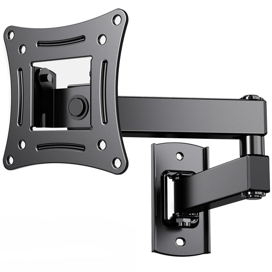 MountFTV Full Motion TV Wall Mount Brackets for 13-32 Inch TVs, 360° Rotation TV Mount Max 100x100mm, Hold up to 33 LBS