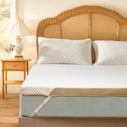 3 Inch Memory Foam Mattress Topper with Removable & Washable Bamboo-Rayon Cover, Twin XL, CertiPUR-US Certified
