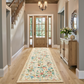 2.6'x8' Machine-washable Runner Rug for Kitchen, Stain Resistant Non-Shed Carpet, Boho Runner Rug with Non-Slip Backing for Hallway, Entryway, Bedroom, Laundry, Bathroom