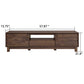 Mid-Century Modern TV Stand for 65″ TVs, Wood TV Console with Reeded 2-Door for Living Room, Brown
