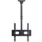 MountFTV Ceiling TV Mount for 26-65 inch TVs,Adjustable Height Full Motion Full Motion TV Mount Bracket, Holds up to 110lbs, Max 400x400mm