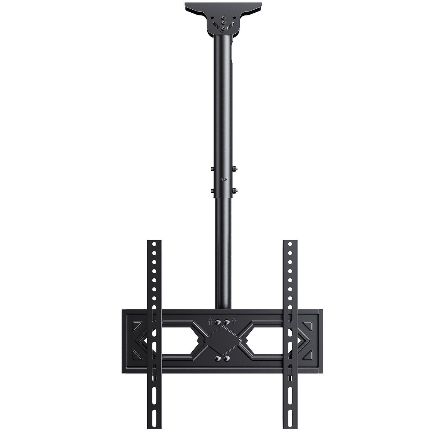 MountFTV Ceiling TV Mount for 26-65 inch TVs,Adjustable Height Full Motion Full Motion TV Mount Bracket, Holds up to 110lbs, Max 400x400mm