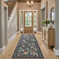 2.6'x8' Boho Runner Rug for Hallway, Machine Washable Stain Resistant Non-Shed Carpet, Runner Rug with Non-Slip Backing for Kitchen, Entryway, Bedroom, Laundry, Bathroom