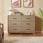 CHITOOMA 6 Drawer Dresser for Bedroom Modern Storage Tower for Closet, Hallway, Entryway, Nursery Room
