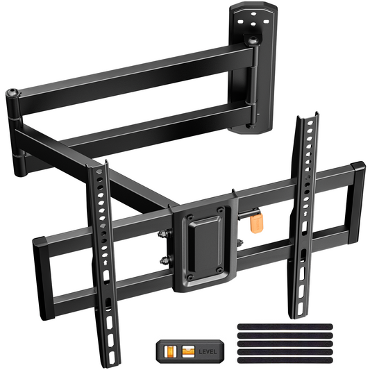 MountFTV Full Motion TV Wall Mount Bracket for Most 13-42 Inch LED LCD Flat Curved Screen TVs