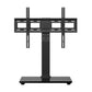 MountFTV Tabletop TV Stand Mount for 37-75 inch LCD LED TVs, Height Adjustable Universal Swivel TV Stand with Tempered Glass Base, Max 600x400mm
