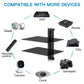 Floating AV Shelf Double Wall Mount Shelf - Holds up to 17.6lbs - DVD DVR Component Shelf - Perfect for Xbox, Projector, Wifi Router, Game Console and Cable Box