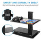 Floating AV Shelf Double Wall Mount Shelf - Holds up to 17.6lbs - DVD DVR Component Shelf - Perfect for Xbox, Projector, Wifi Router, Game Console and Cable Box