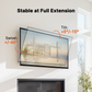 MountFTV Full Motion TV Wall Mount Bracket Fit for 37-75" Flat Curved LED TVs, Max 600x400mm,Holds up to 132lbs