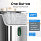 Philergo Nugget Ice Maker Countertop, Pebble Ice Maker Machine with Self-Cleaning, 34lbs/24hr, Soft Chewable Pellet Ice Maker for Home, Kitchen, Stainless Steel