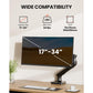 Swivel Ultrawide Curved Monitor Arm - Upgraded Sturdy Desk Mount with USB Hub, Vesa Mount Holds up to 24 lbs