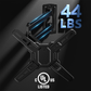 MountFTV Full Motion TV Wall Mount Bracket 360°Rotation for 13-42 inch Flat Curved Screen TVs & Monitors, Max 200x200mm, Holds up to 44 lbs