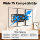 Full Motion TV Wall Mount for 26-60 inch TVs,TV Bracket up to 400x400mm,Hold up to 77lbs,Support Swivel, Tilt, Level Adjustment