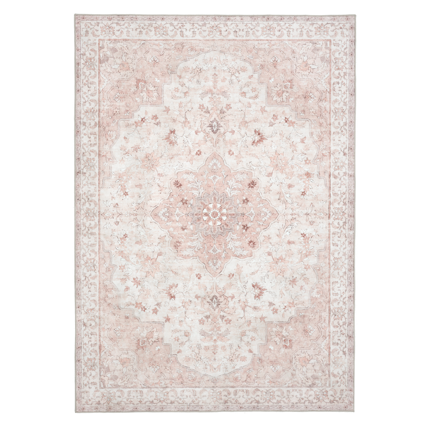 5'x7' Machine-washable Area Rugs for Living Room, Stain Resistant Non-Shed Carpet, Boho Area Rugs with Non-Slip Backing for Bedroom, Dining Room, Dorm, Office
