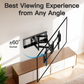 MountFTV Full Motion TV Wall Mount Bracket for 37–90 inch TVs, Max 600x400mm, Holds up to 132lbs
