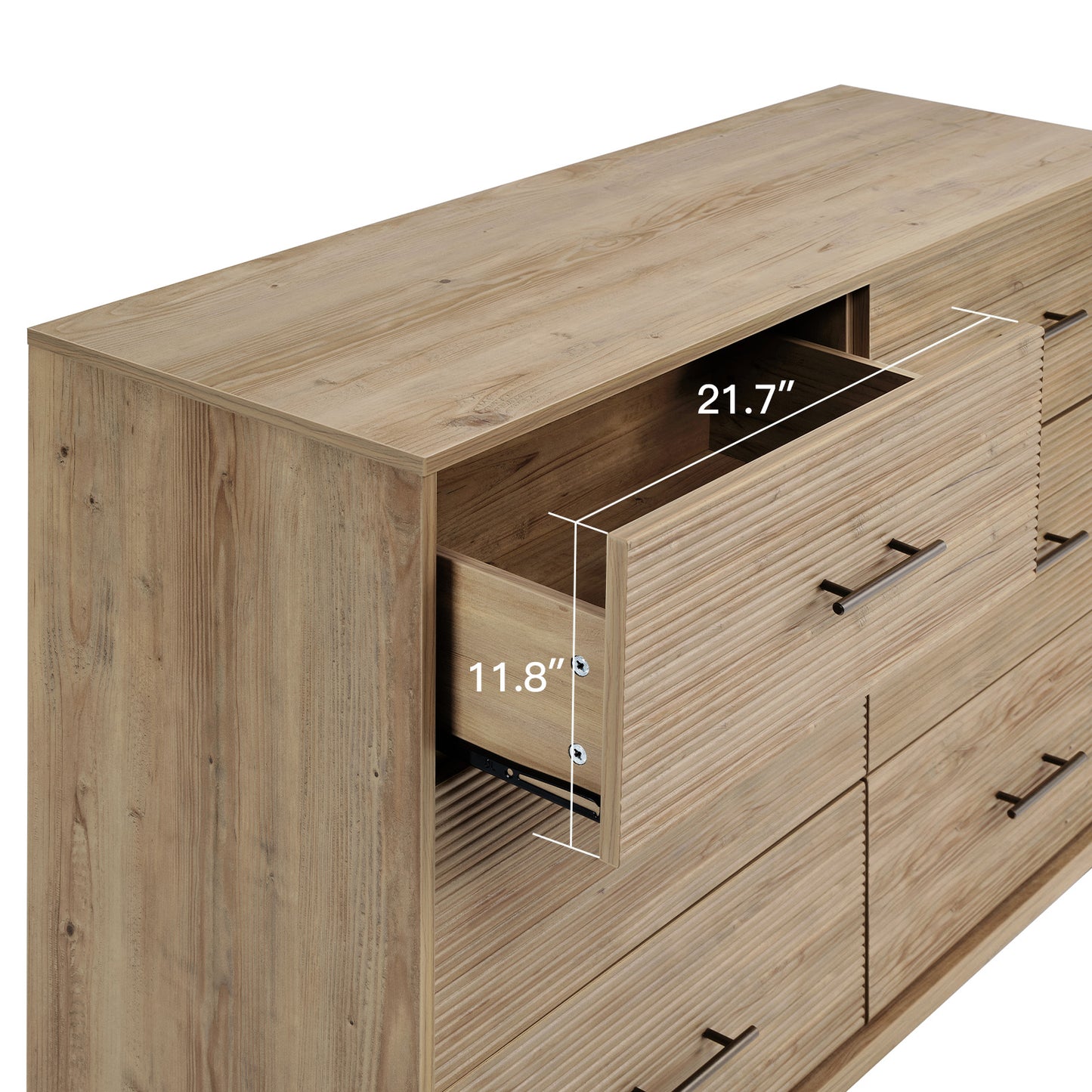 CHITOOMA 6 Drawer Dresser for Bedroom Modern Storage Tower for Closet, Hallway, Entryway, Nursery Room