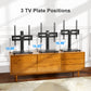 PERLESMITH Universal TV Stand for 32-60", Table Top TV Base Max 400x400 mm, Black