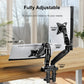 PERLESMITH Dual Monitor Stand, Desk Mount Base for 17-27 inch Computer Screens