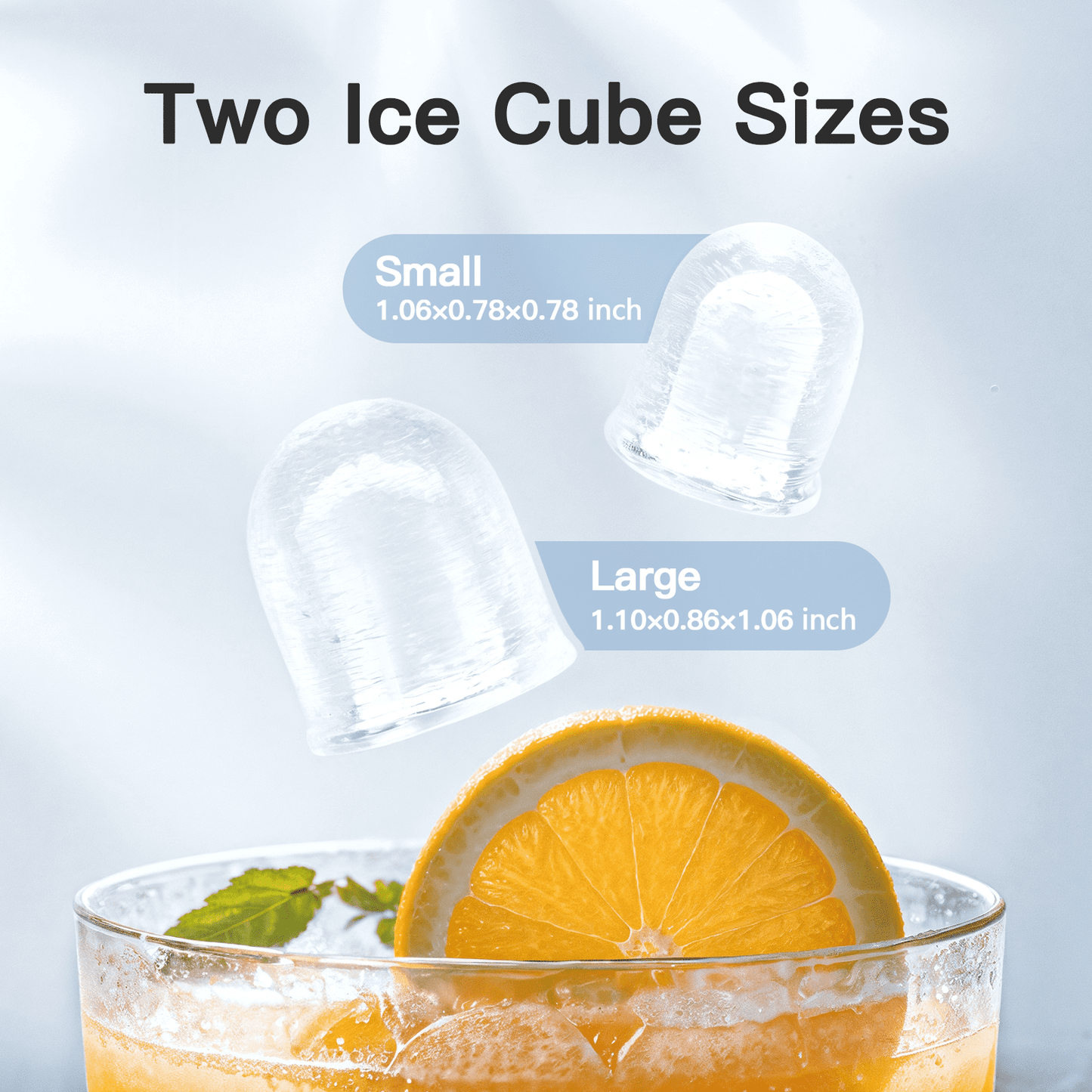 Philergo Countertop Ice Maker 26 lbs/24h 9 Cubes/6 Mins with Self-Cleaning Bullet Ice Maker for Home Office Bar Party