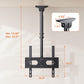 MountFTV Ceiling TV Mount for 26-65 inch TVs,Adjustable Height Full Motion Full Motion TV Mount Bracket, Holds up to 110lbs, Max 400x400mm